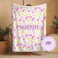 Custom Butterfly Throw Blanket: Personalized Initial Letter Gift
