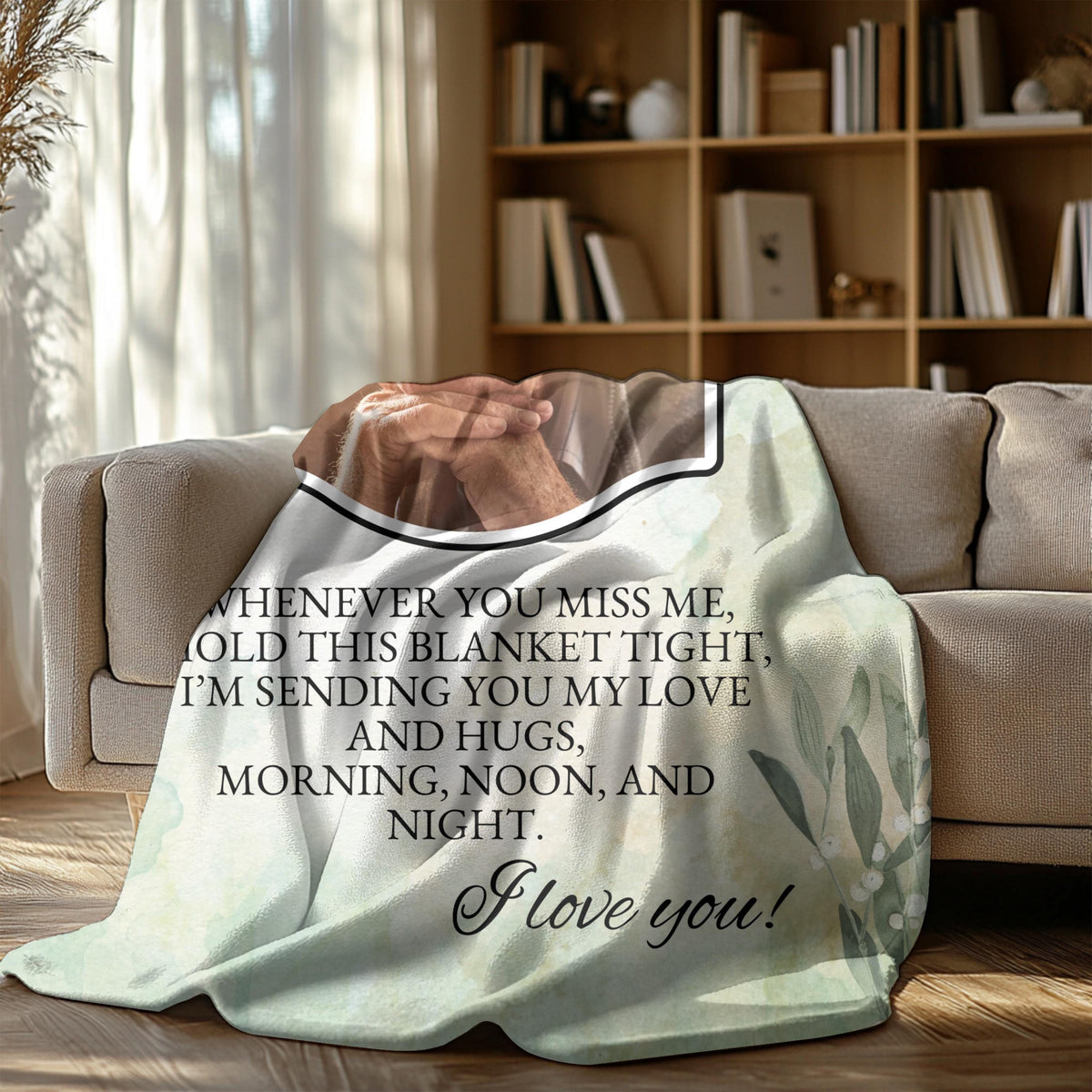 Personalized Memorial Photo Blanket: Sympathy Gift for Loss