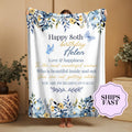 Personalized 80th Birthday Gifts for Women Blanket - Best Gifts for 80 Year Old Woman - 1945 Birthday Gifts for Women - 80th 