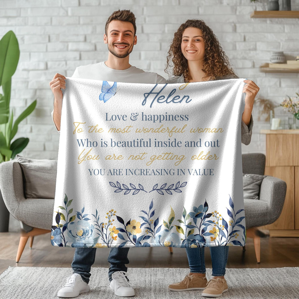Personalized 80th Birthday Gifts for Women Blanket - Best Gifts for 80 Year Old Woman - 1945 Birthday Gifts for Women - 80th 
