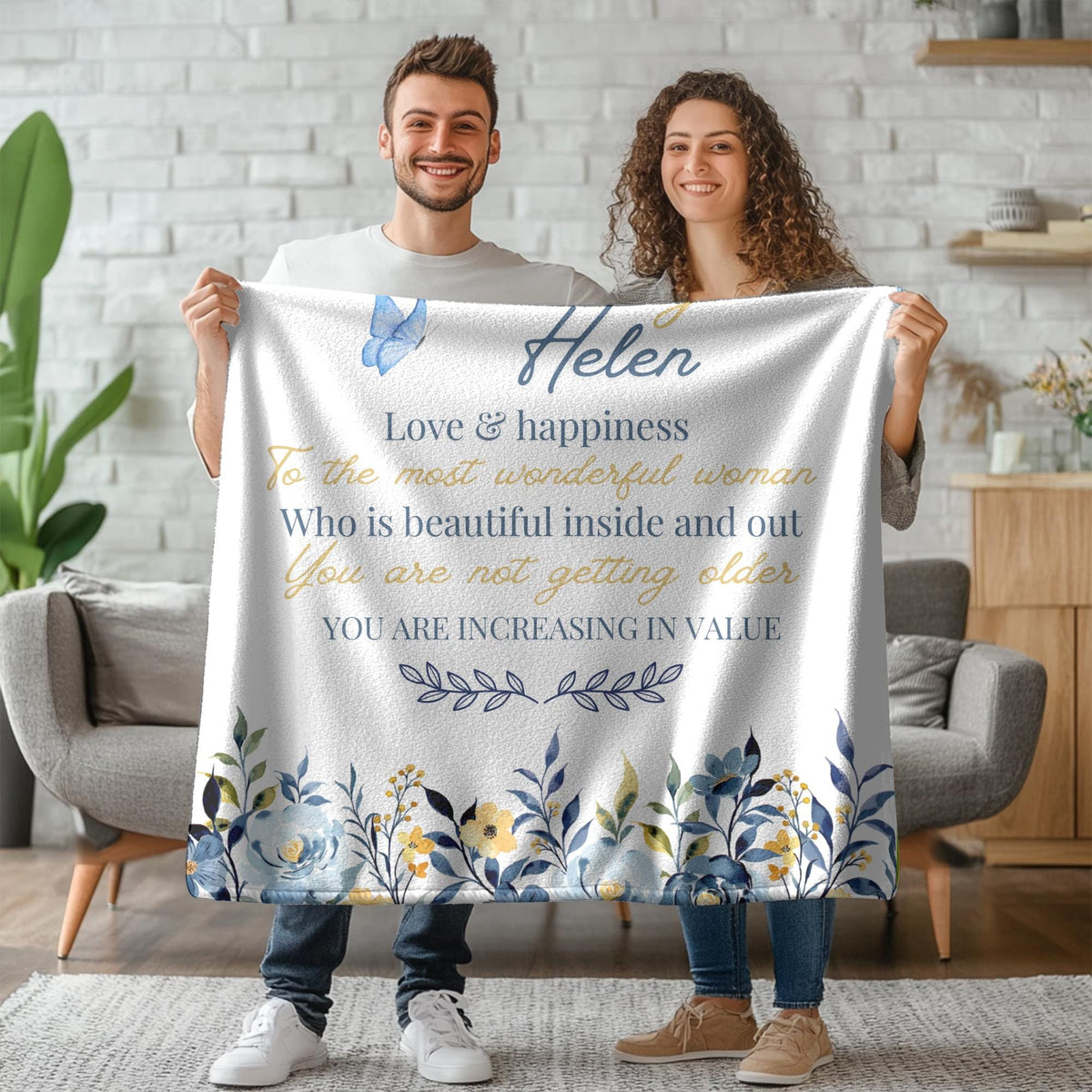 Personalized 80th Birthday Gifts for Women Blanket - Best Gifts for 80 Year Old Woman - 1945 Birthday Gifts for Women - 80th 