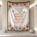 Personalized 60th Birthday Throw Blanket: Floral Name Gift for Grandma
