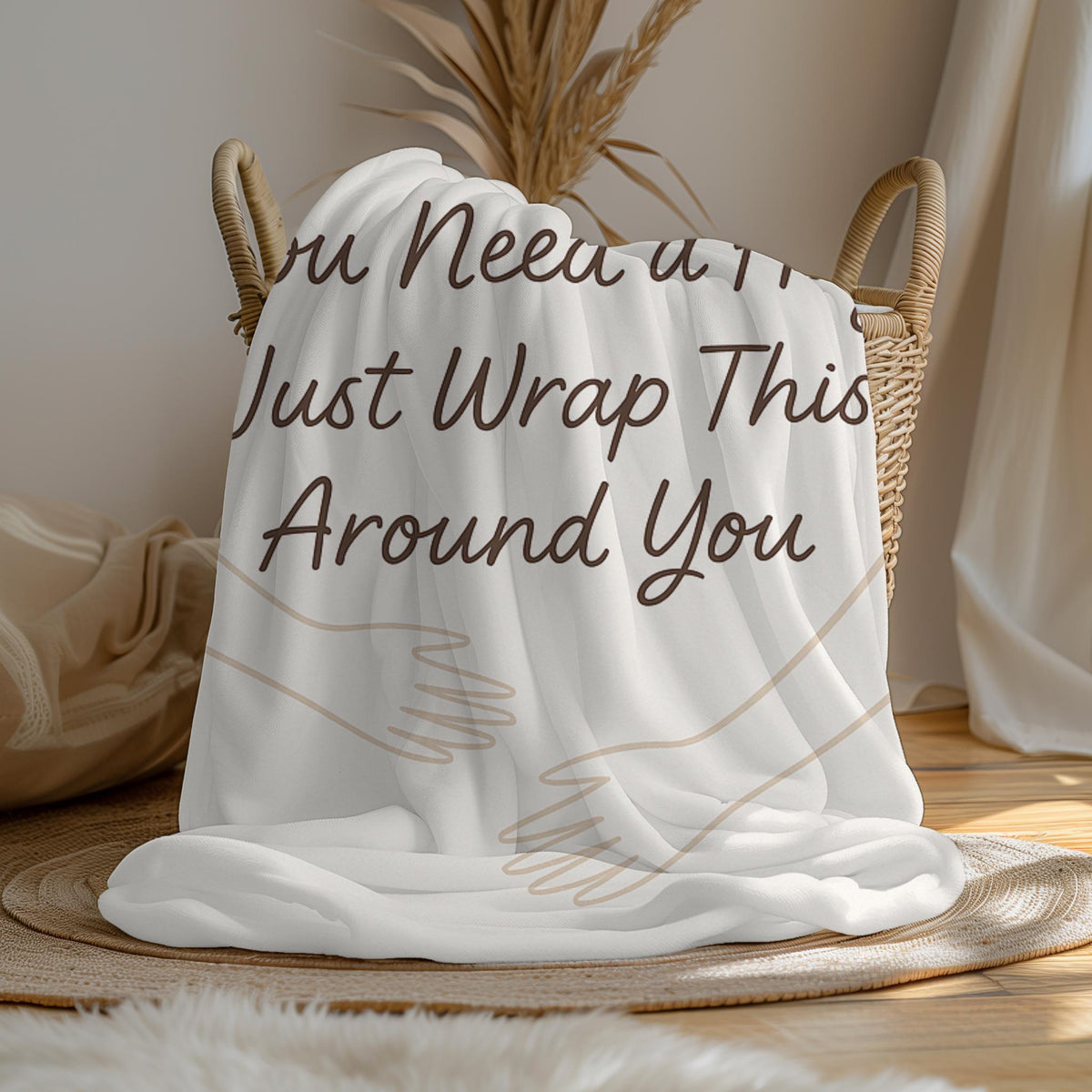 Sending You a Hug Blanket: Comfort Gift for Mom, Daughter, Grandma