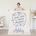 Personalized Book Lover Fleece Blanket: Cozy Reading Throw