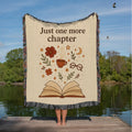 Book Lover Woven Blanket: Cozy Reading Nook Decor - 50"x60"