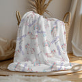 Personalized Unicorn Blanket: Rainbow Name Blanket, Magical Gift
