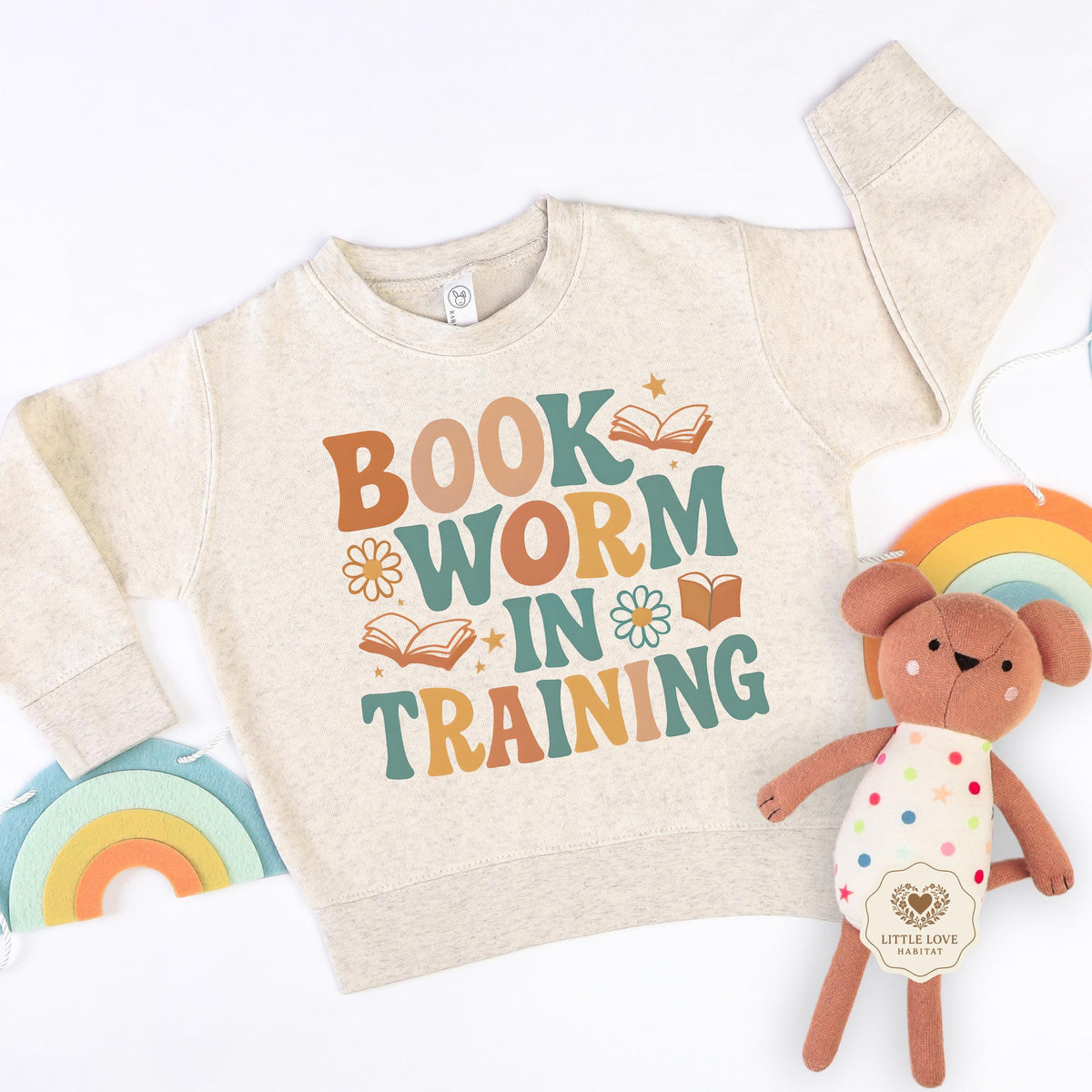 Bookworm In Training Bodysuit | Cute Baby Reading Baby Gift |