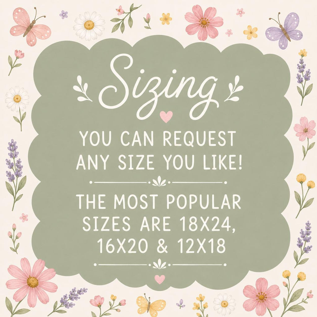 Personalized Girl Name Nursery Print, Custom Pink & Purple Wall Art, Retro Floral Nursery Decor, Digital Download Baby Gift