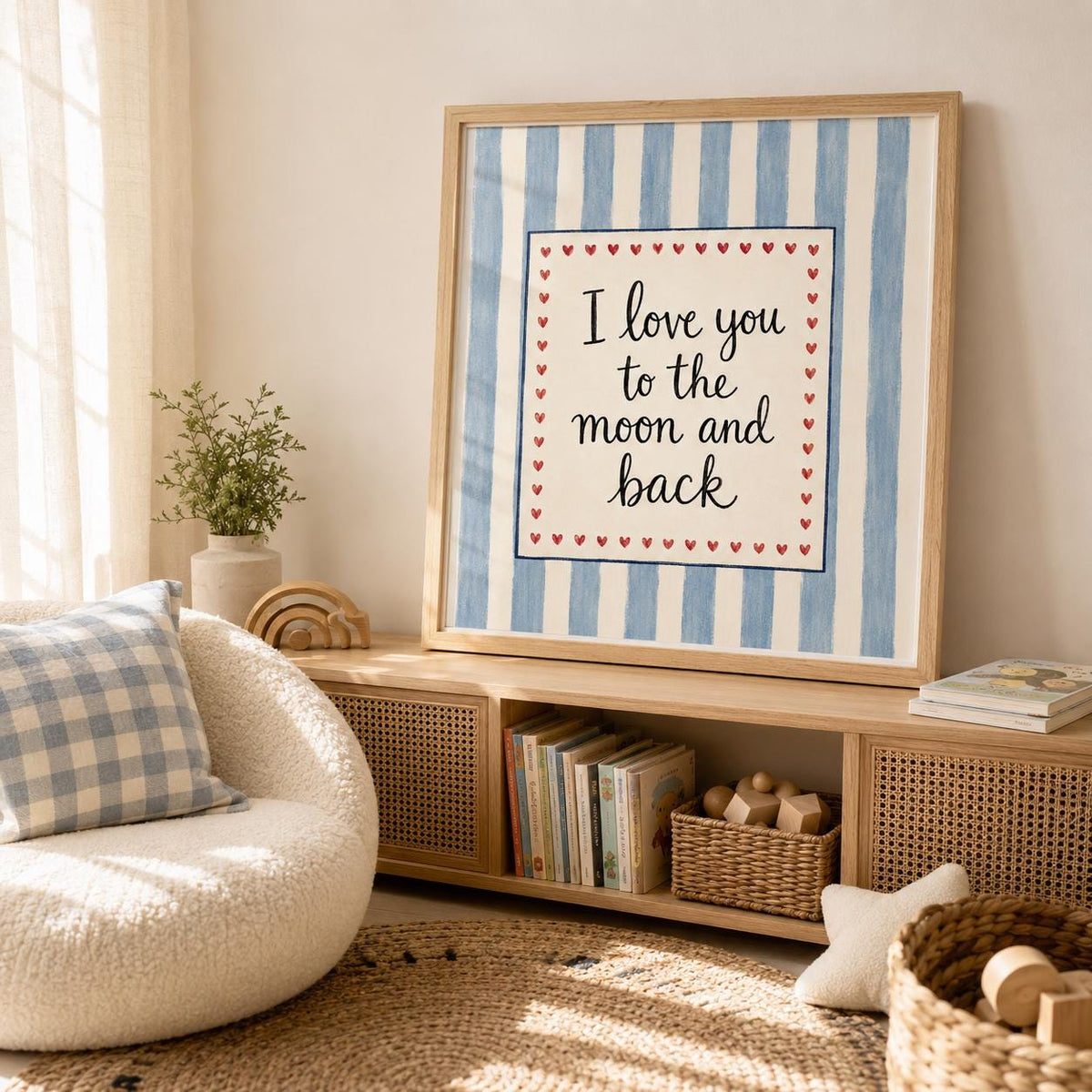 Nursery Wall Art Print, Personalized Kids Room Poster, Baby Name Decor, Museum Grade Giclee Print, Baby Shower Gift, Playroom