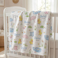 Personalized Duck Baby Blanket, Custom Baby Girl Blanket, Duckling Nursery Blanket, Spring Pond Minky Blanket, Baby Shower Gi