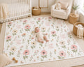 Personalized Wildflower Baby Blanket, Custom Name Baby Girl Blanket, Floral Nursery Blanket, Personalized Newborn Gift, Baby 