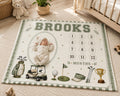 Personalized Golf Baby Milestone Blanket, Little Golfer Monthly Milestone Blanket, Sports First Year Blanket, Golf Nursery Gi