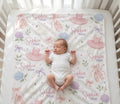 Personalized Ballerina Baby Blanket, Custom Ballet Blanket, Swan Princess Nursery Blanket, Ballet Shoes Baby Girl Gift, Perso