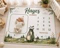 Personalized Golf Milestone Blanket, Baby Boy Monthly Milestone Blanket, Golf Baby Blanket, Custom Name Blanket, Golfer Nurse